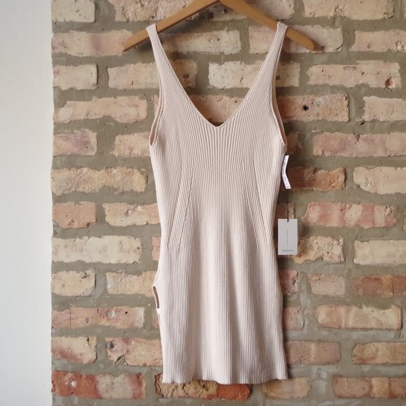 Babaton Ardie Knit Top in Nude NWT - Picture 2 of 6